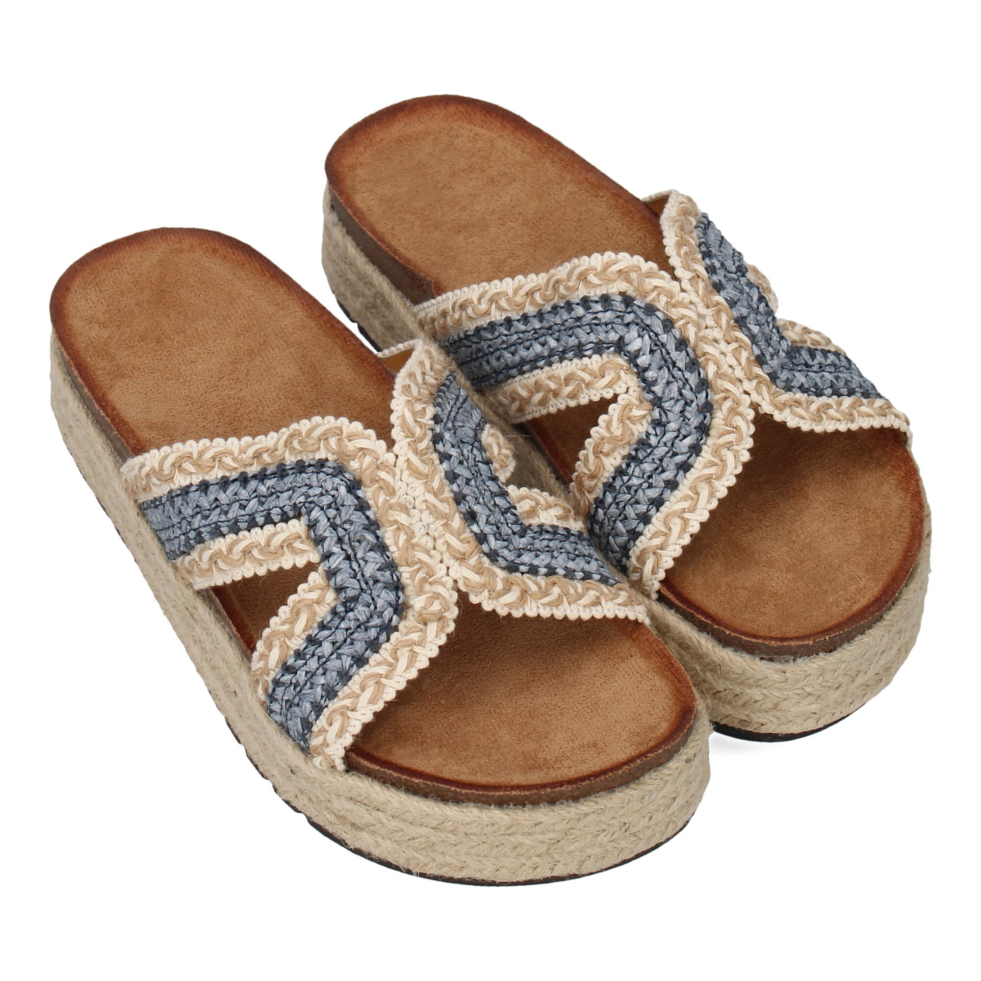 Sandalias planas de mujer con diseño trenzado, comodas para cualquier ocasión