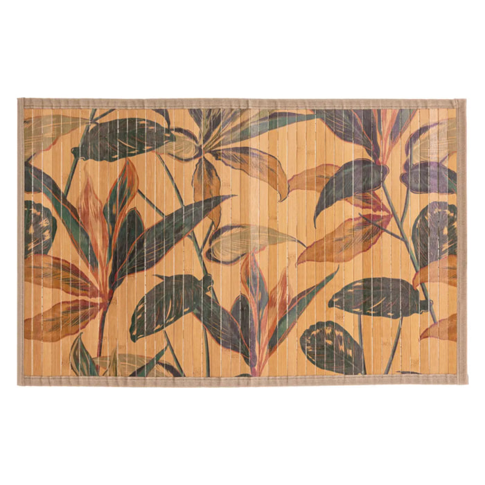Tapis latte bambou 50x80cm "Palawan" multicolore