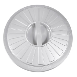 Set de 3 cubos de basura/papelera polivalente Mats con tapa cerrable de plastico resistente 7/23/50 litros en color plateado