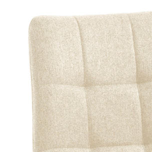 Lot de 4 chaises de salle à manger Tomasucci NEW TANIA, en tissu, beige, blanc, 56 × 46 × 85 cm