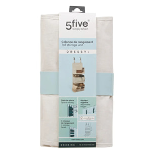 Rangement porte en tissu Dressy Plus beige