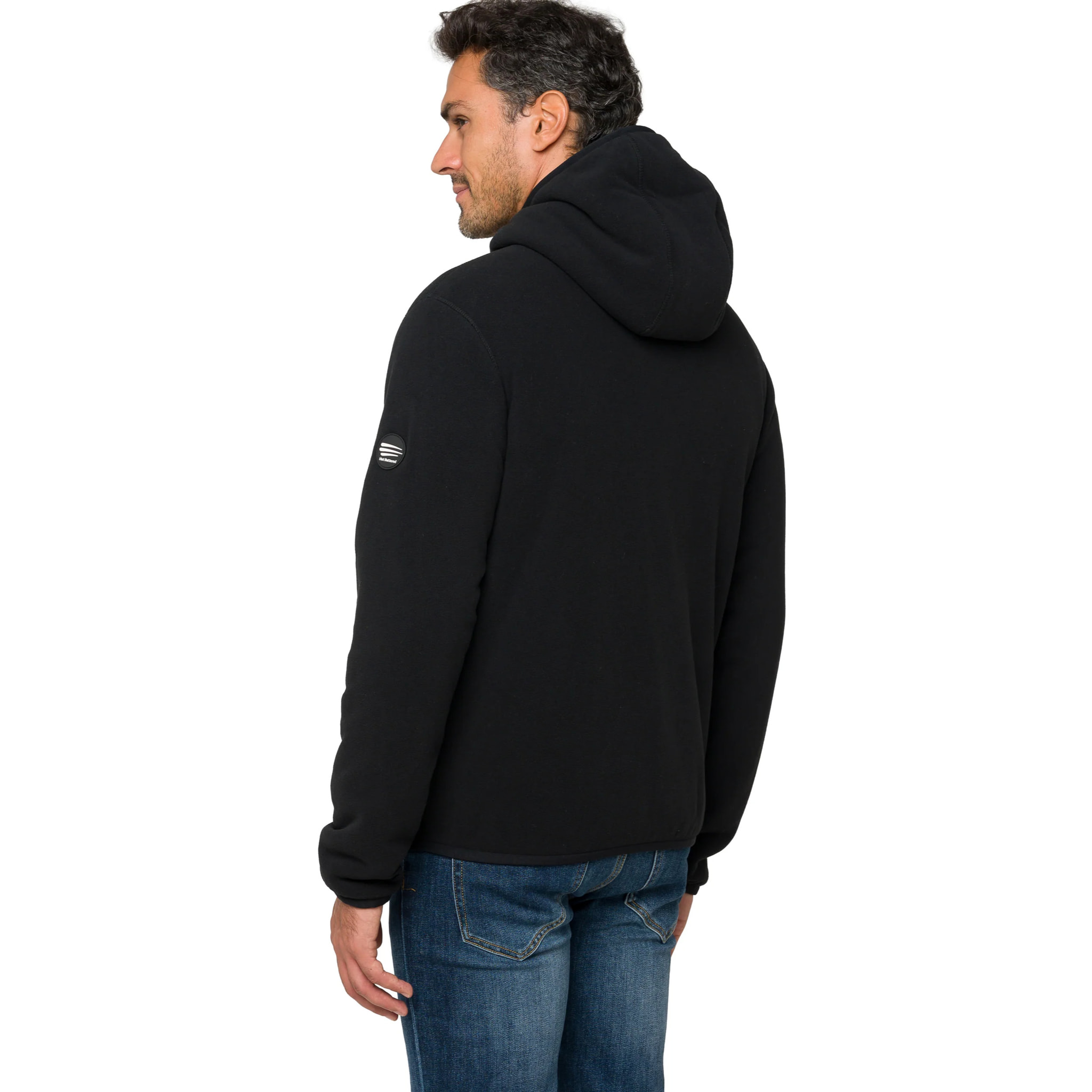 Giubbino BLIZZARD imbottito in felpa Nero