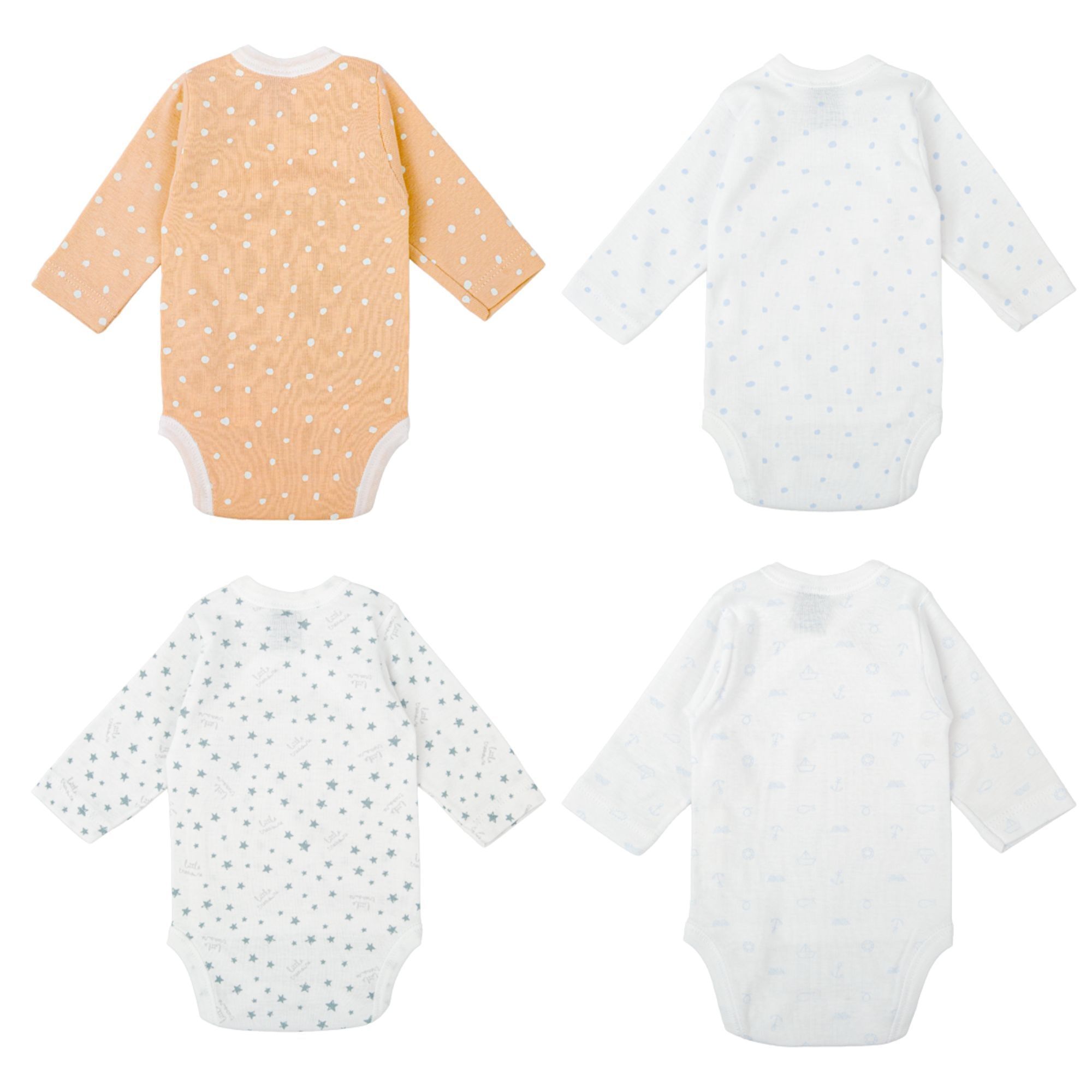 Pack 4 Body Basico Manga Larga