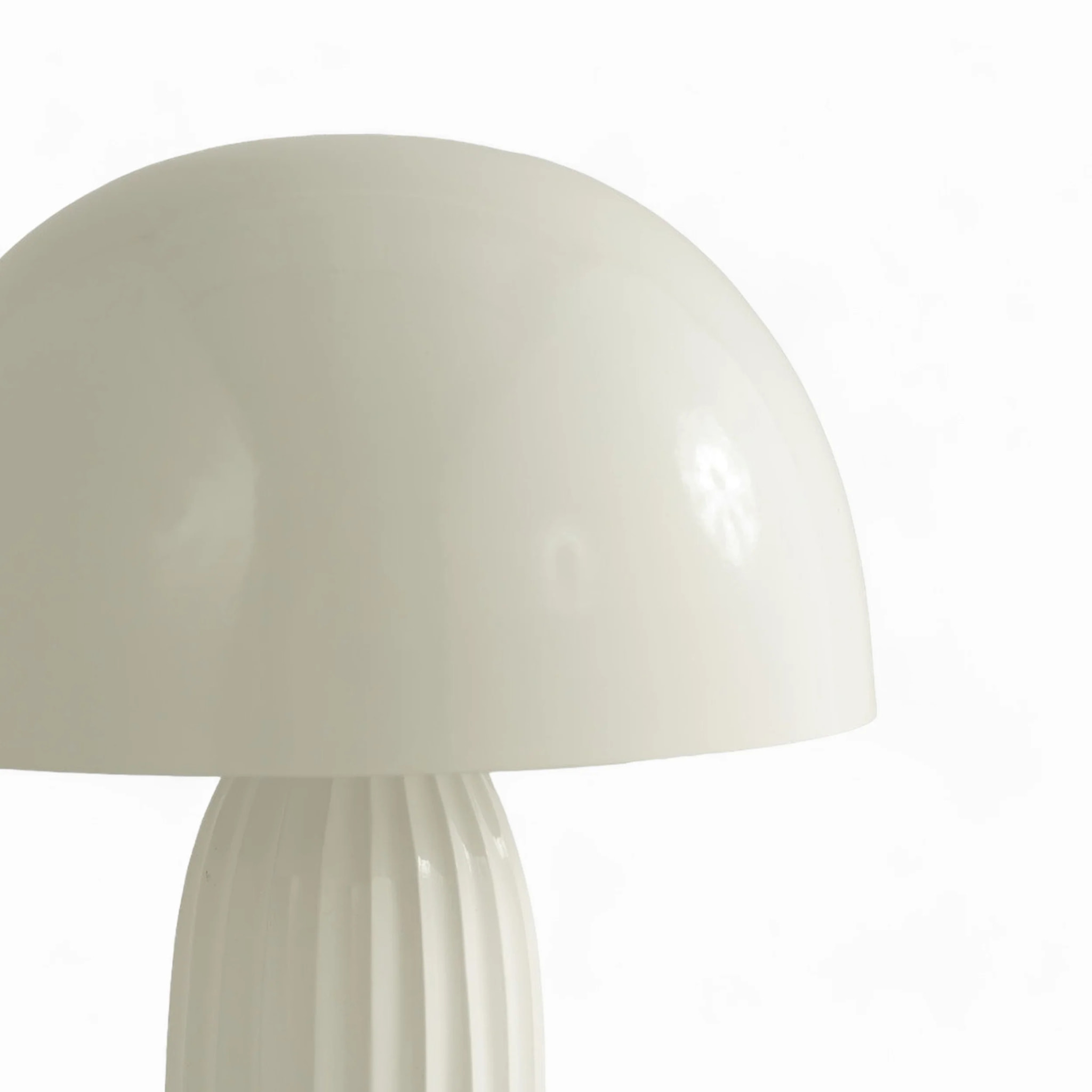 Lampe à poser en métal blanc finition brillante - Joy