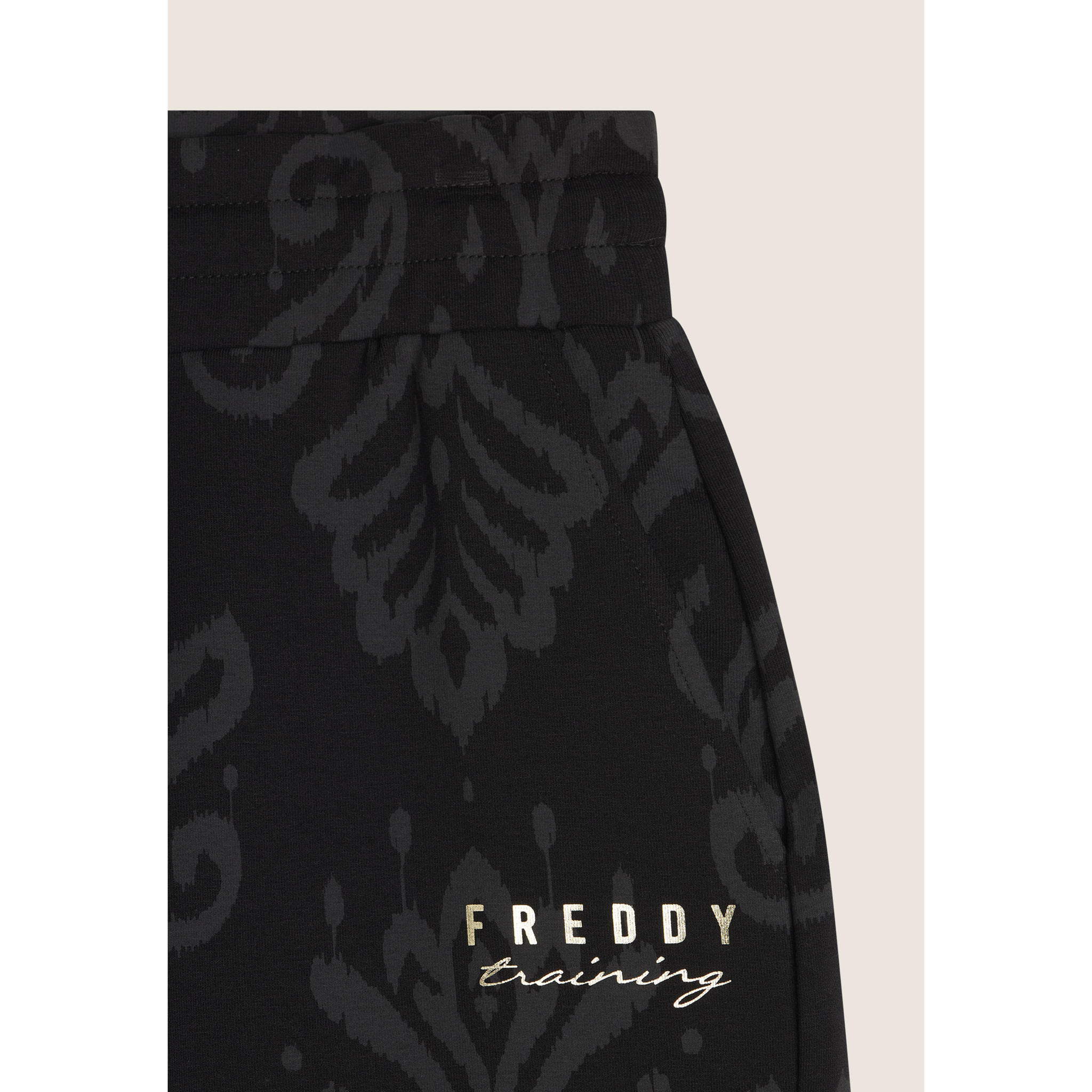 Bermuda in jersey con stampa floreale