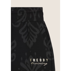 Bermuda in jersey con stampa floreale