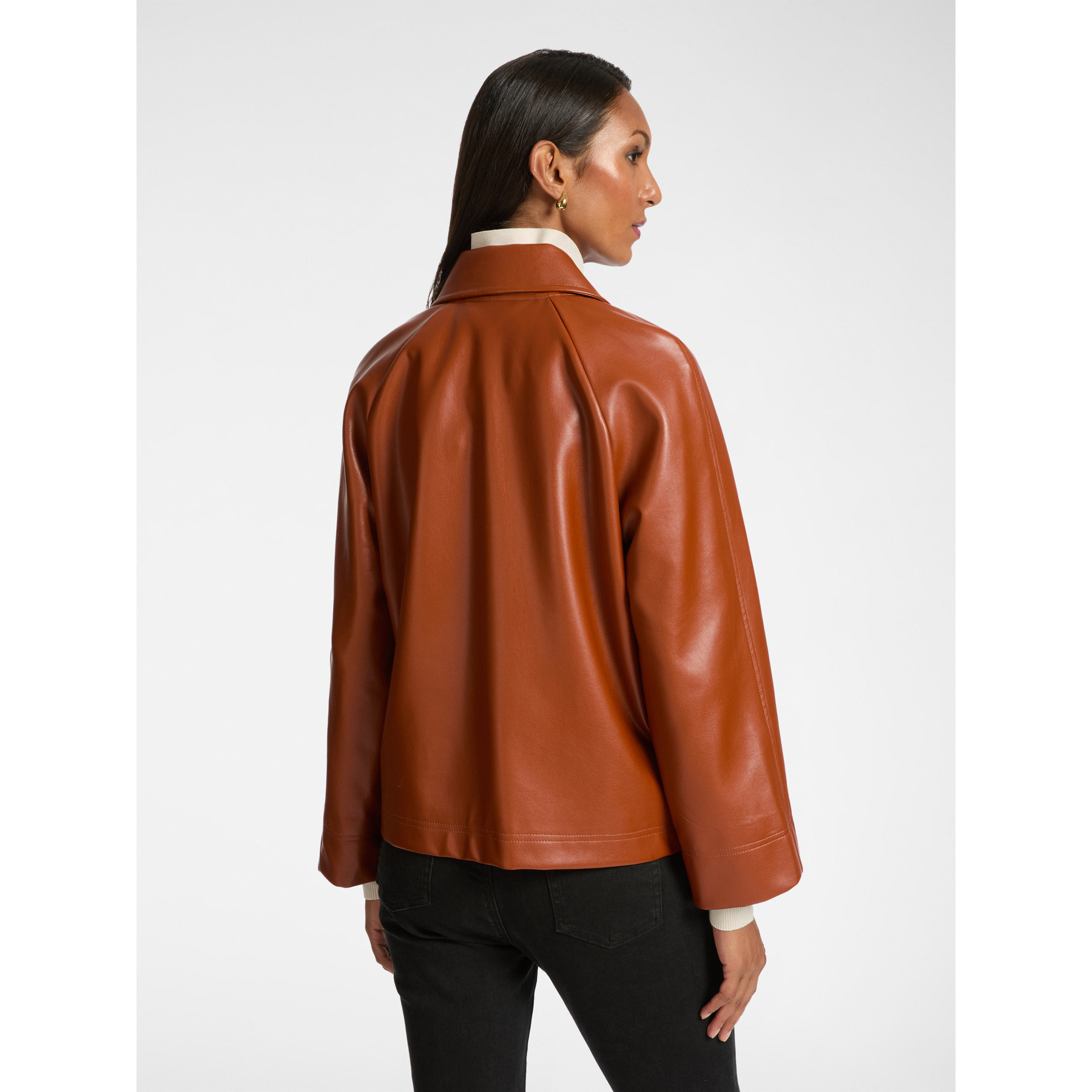 Elena Mirò - Chaqueta de tejido revestido - Marrón