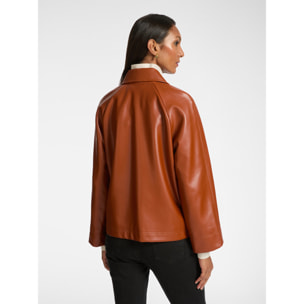 Elena Mirò - Chaqueta de tejido revestido - Marrón