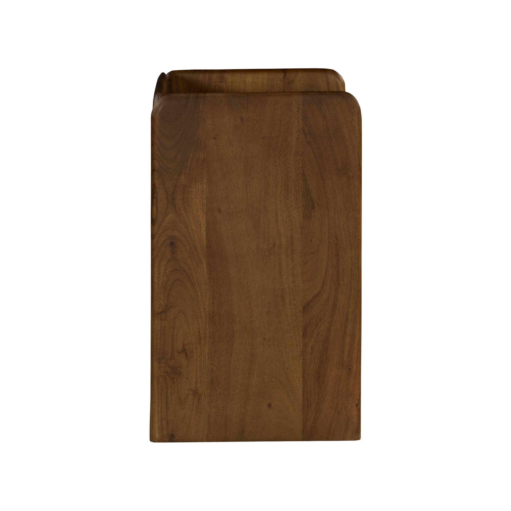 Table de chevet exotique bois d'acacia 2 niveaux TARA