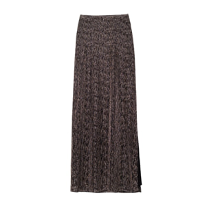 Falda midi con brillo