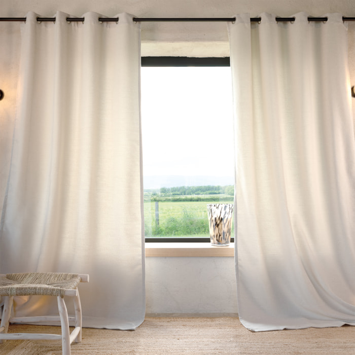 Rideau tamisant bouclette - Ecru