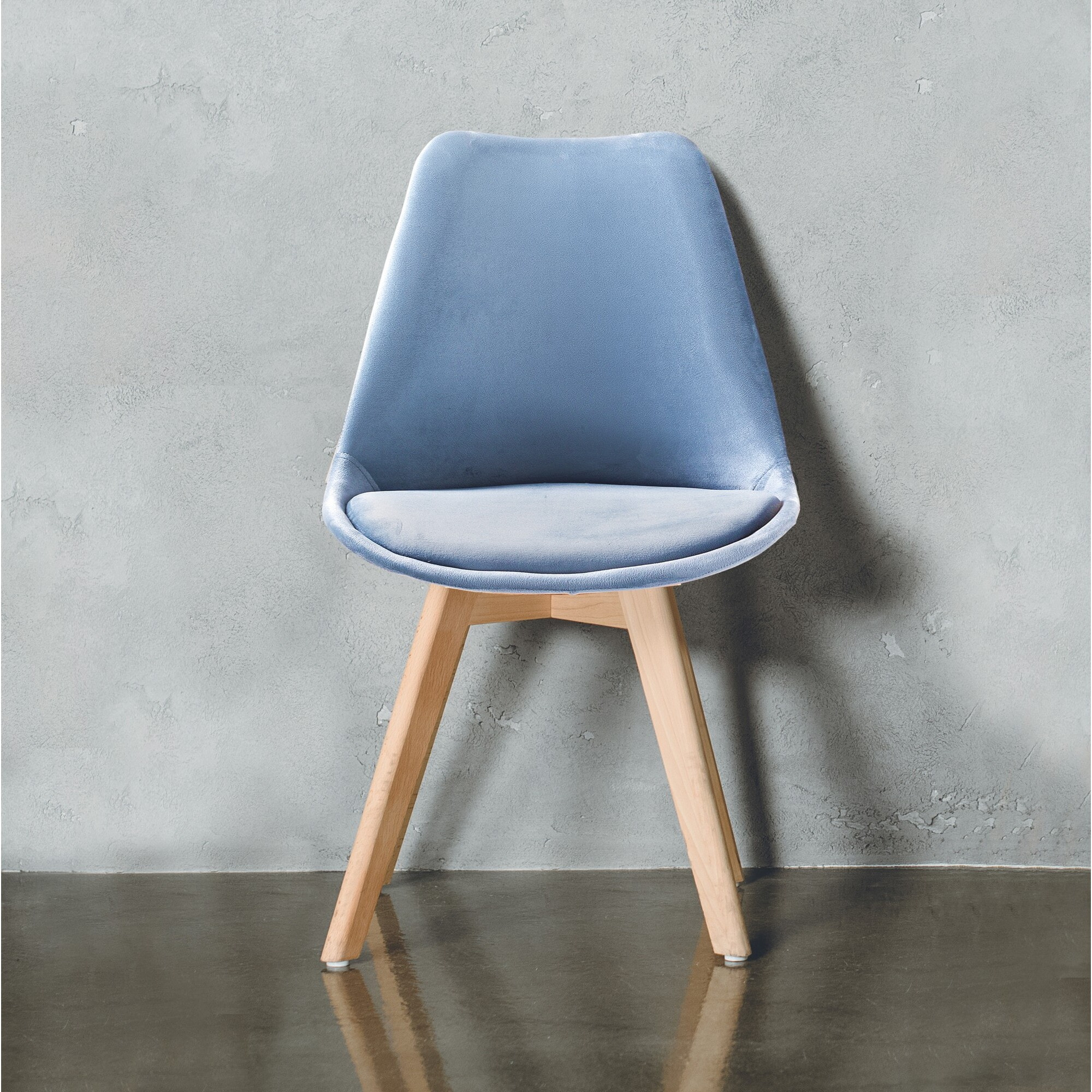 Tomasucci Lot de 4 Chaises KIKI SOFT LIGHT BLUE