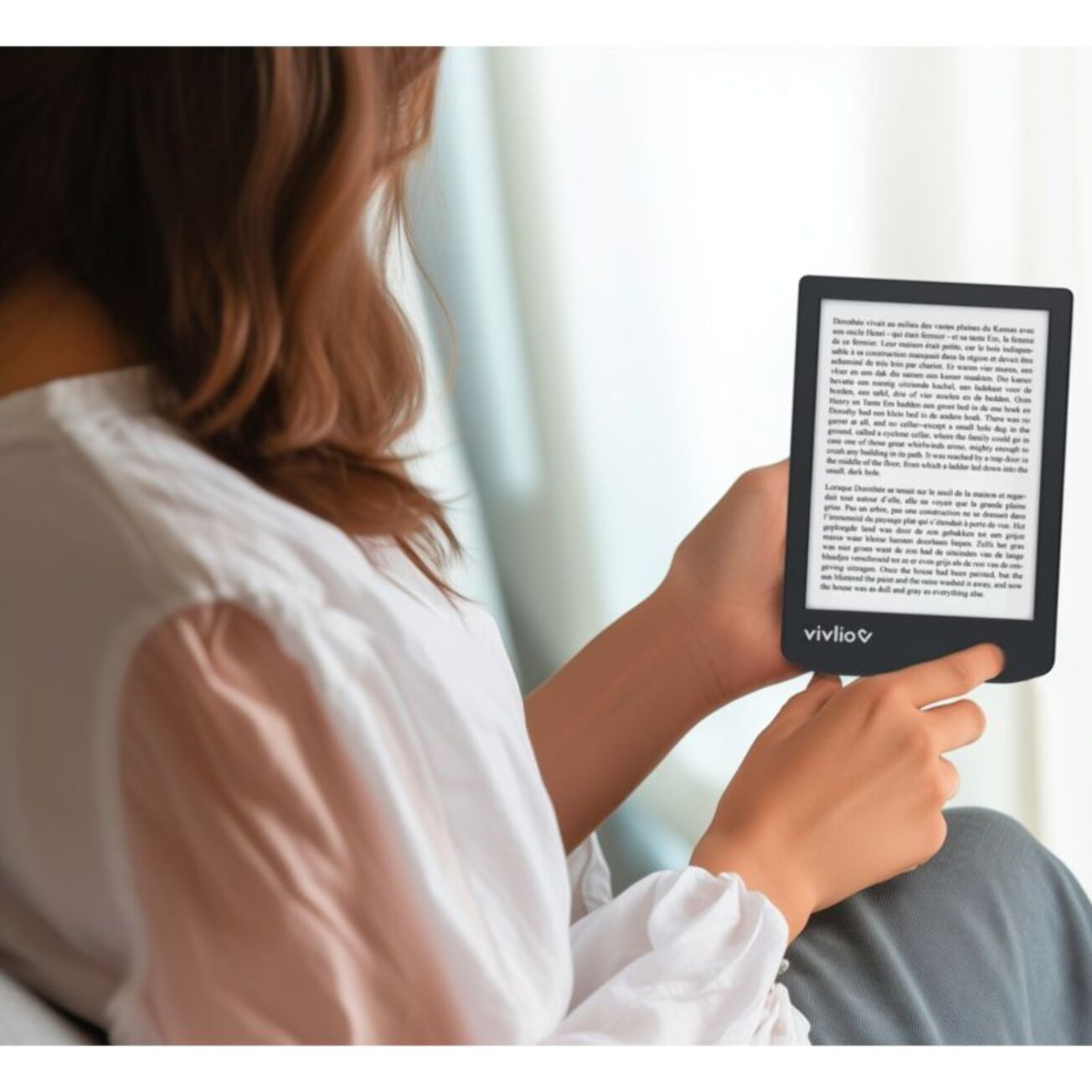 Liseuse eBook VIVLIO Coffret 2en1 Light ZEN+Housse