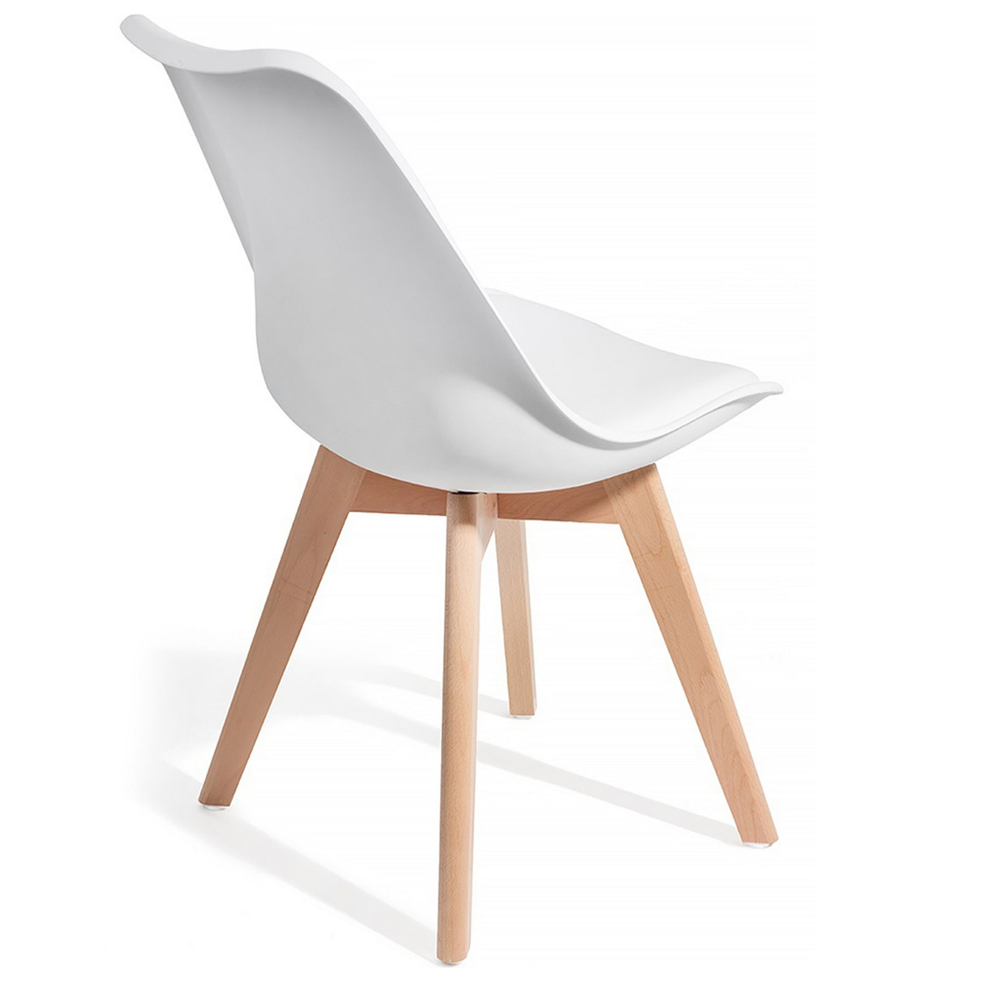 Tomasucci Lot de 4 Chaises KIKI EVO WOOD - BLANC