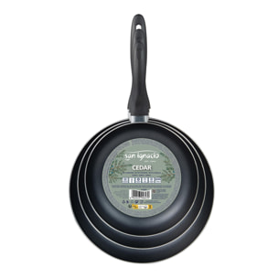 Set de 3 Sartenes en Aluminio prensado Ø16Ø20Ø24 CEDAR San Ignacio