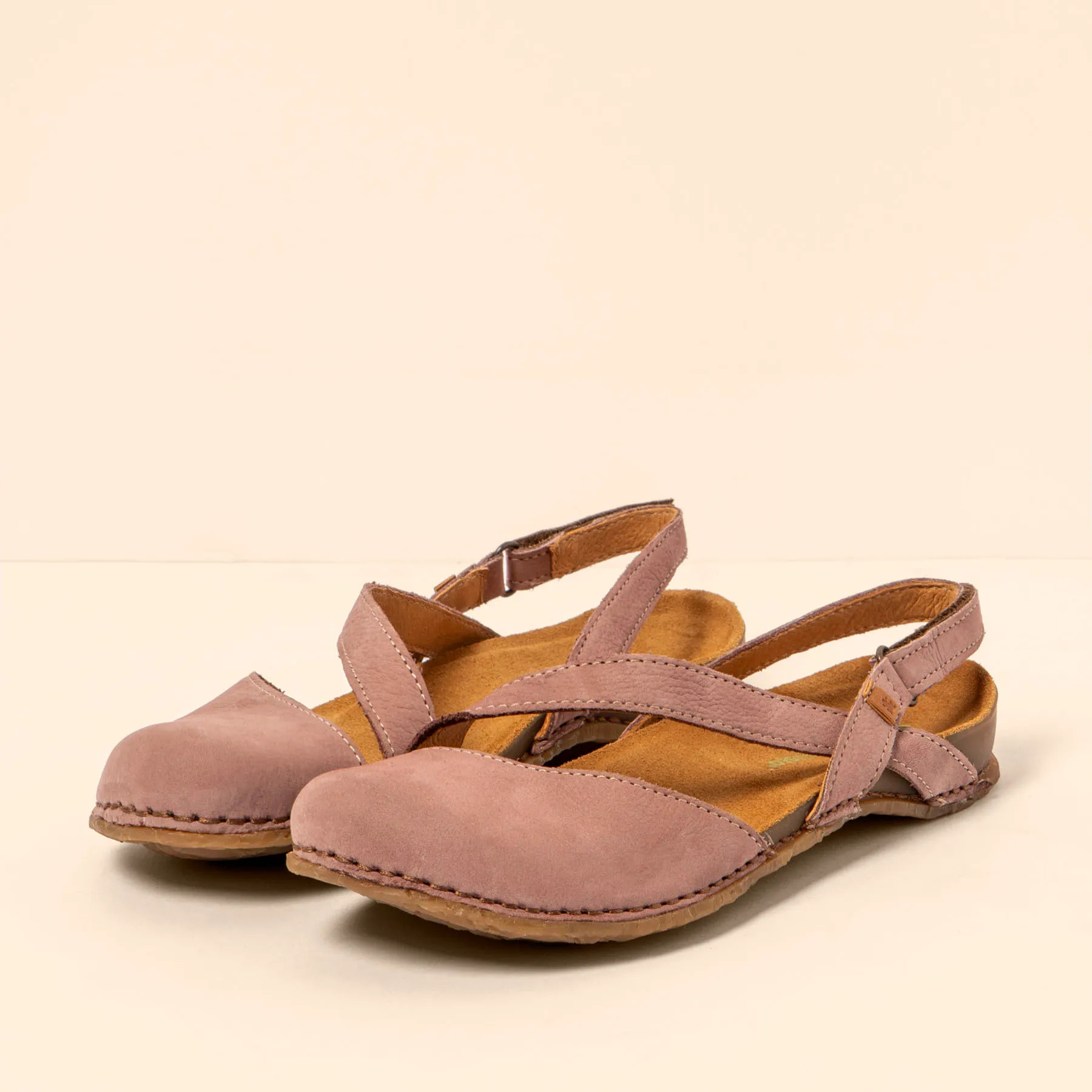 Sandalias N5813 NOBUCK LAVADO MALVA/PANGLAO color Malva