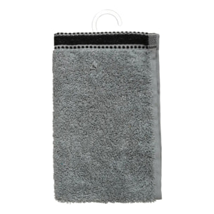 Serviette invité "Joia" - coton 550 gr/m² - gris foncé 30x50 cm