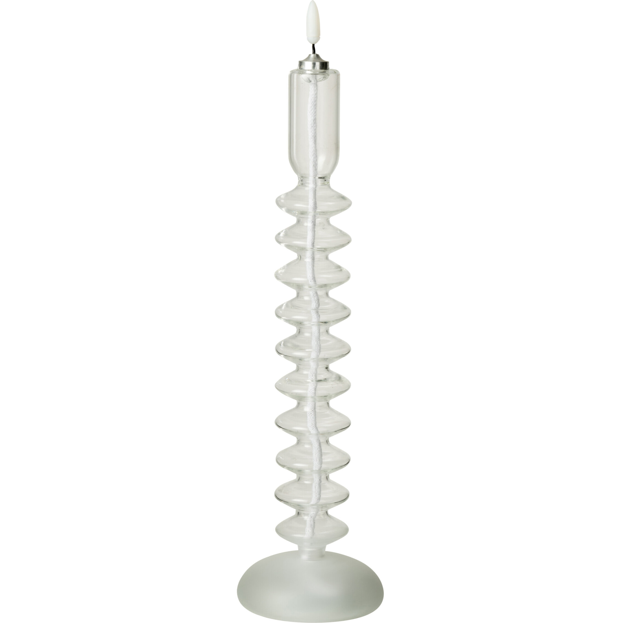 J-Line bougie - verre - transparent - lumières LED