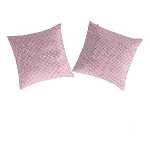 2 Fundas de almohada 100% algodón ZEYA B malva 65x65 cm