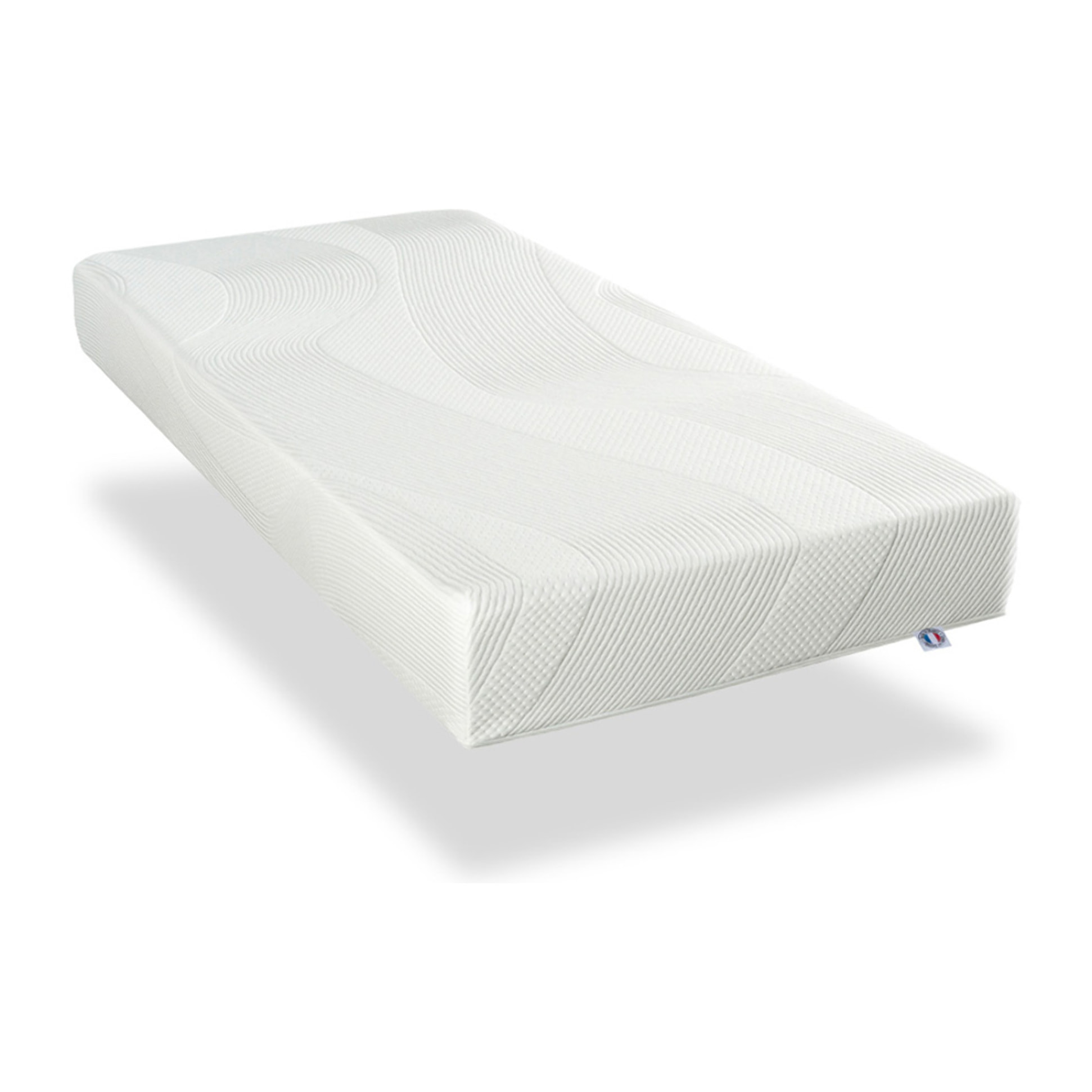 Matelas Paris, Soutien Ferme, 24 cm, Mémoire de Forme & Mousse Haute Densité, Fabrication Française, Déhoussable