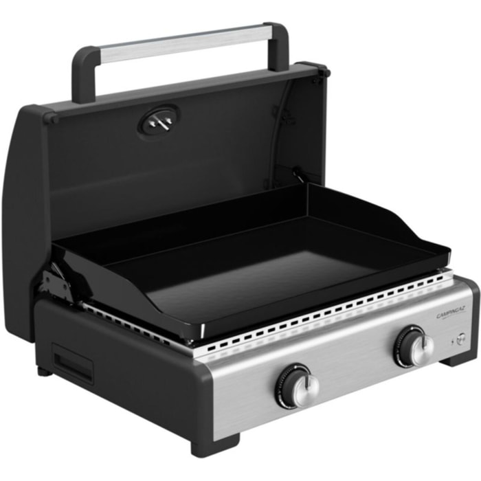 Plancha gaz CAMPINGAZ à poser MASTER 2 COOK - Housse 2210866 avec couvercle de cuisson
