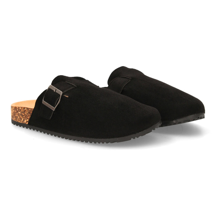 Zueco casual con hebilla ajustable para hombre