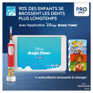 Oral-B Vitality Pro Kids - Le Roi Lion - Brosse À Dents Électrique