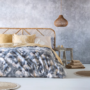 Housse de couette réversible ONILE en coton percale - multicolore - vendue seule