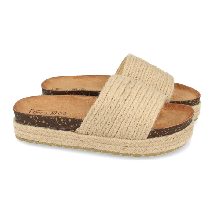 Sandalia Plana con Piso y Pala de Yute Planta Bio SH