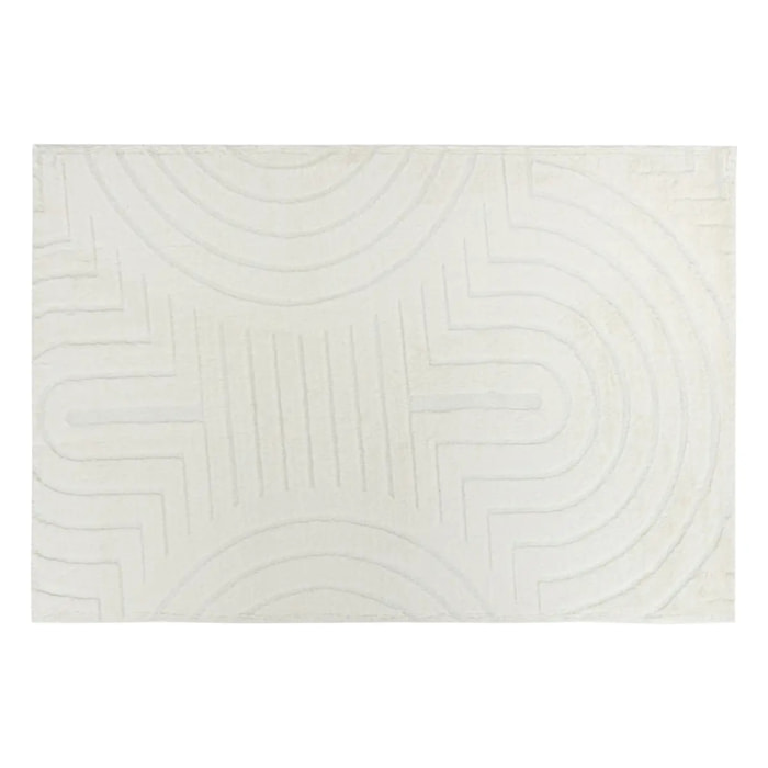 Tapis fausse fourrure Arka ivoire 90x60cm