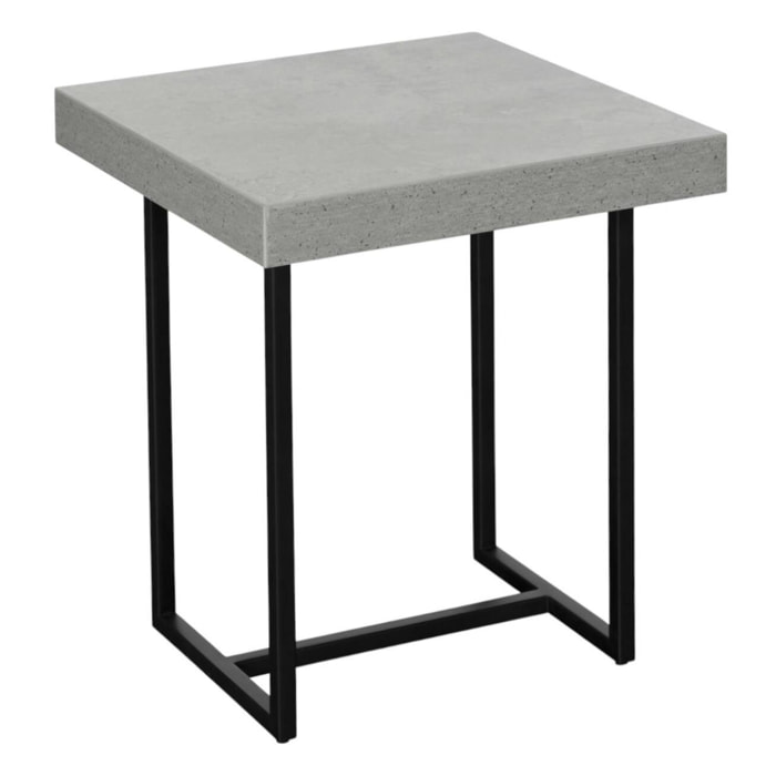 Bout de canapé design aspect béton KINGSTON