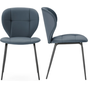 Lot de 2 chaises en tissu - SVEA
