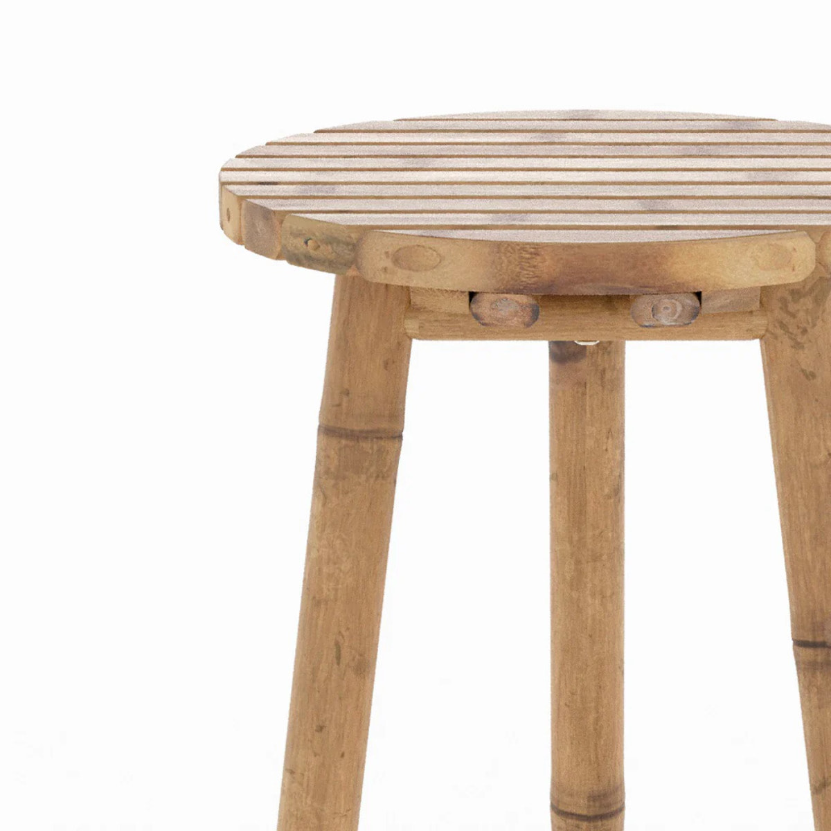 Tabouret de bar extérieur en bambou 74 cm - Eli