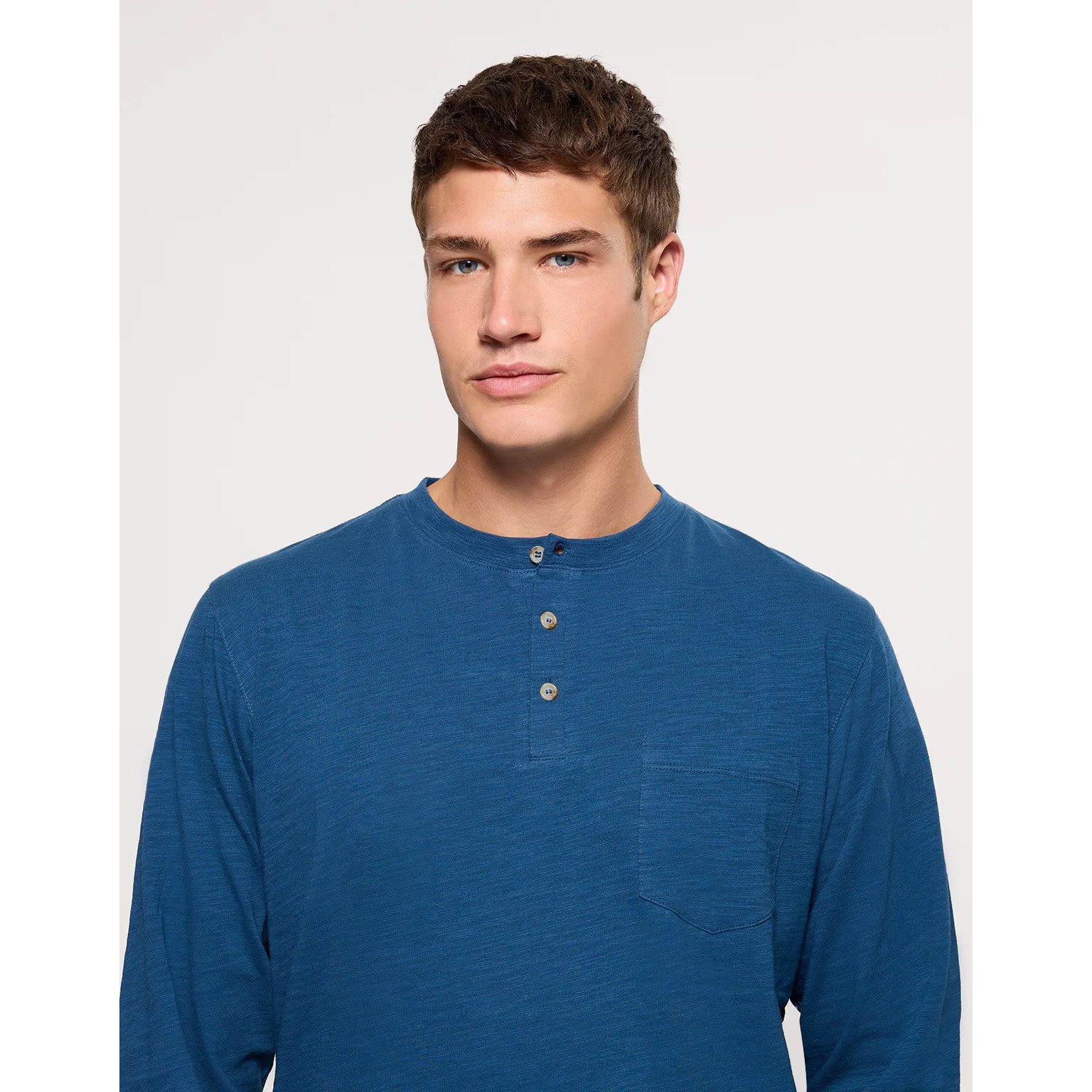 Camiseta Manga Larga Azul - Barnock