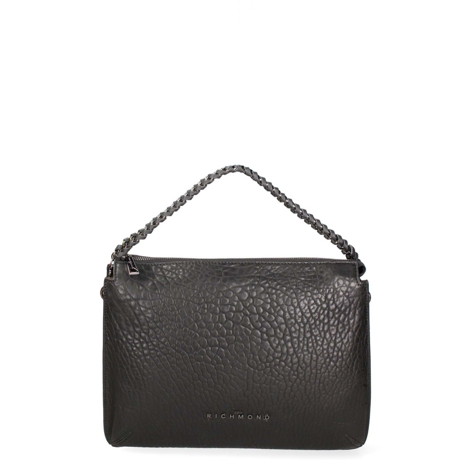 Borsa a spalla da donna Made in Italy - Corvus Plus - Vera pelle - 34.0 x 27.0 x 9.0 cm