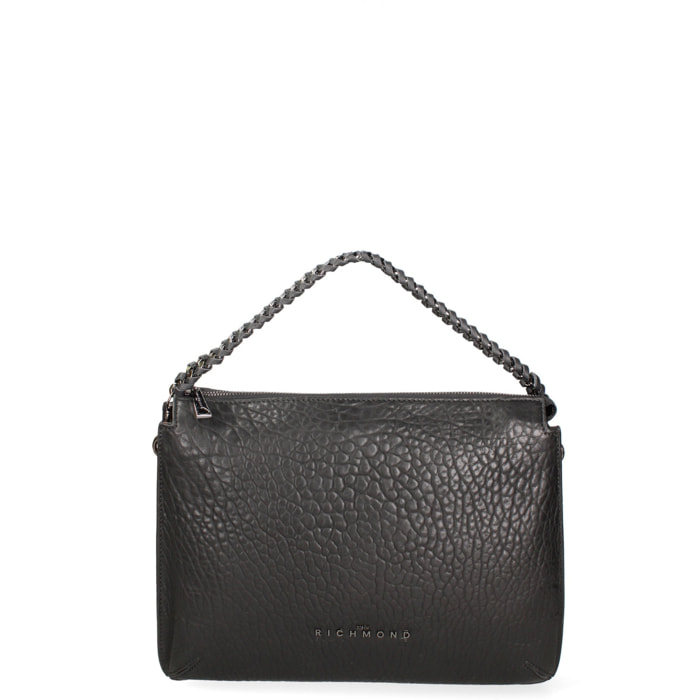Borsa a spalla da donna Made in Italy - Corvus Plus - Vera pelle - 34.0 x 27.0 x 9.0 cm