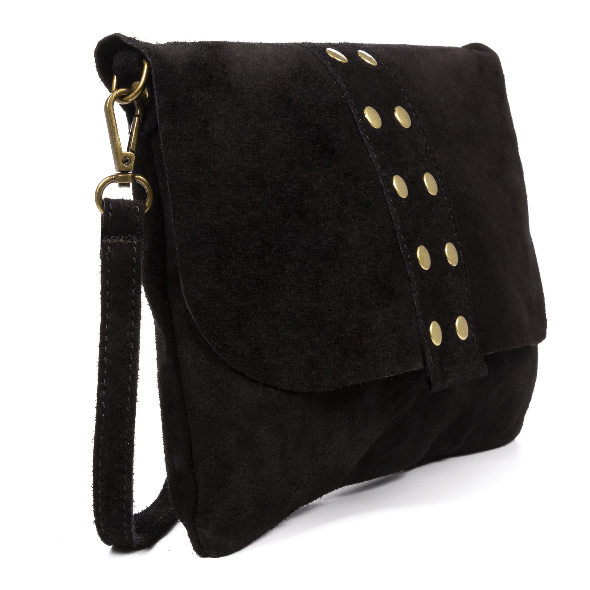 Alpette borsa a tracolla donna. Pelle autentica Nabuk.