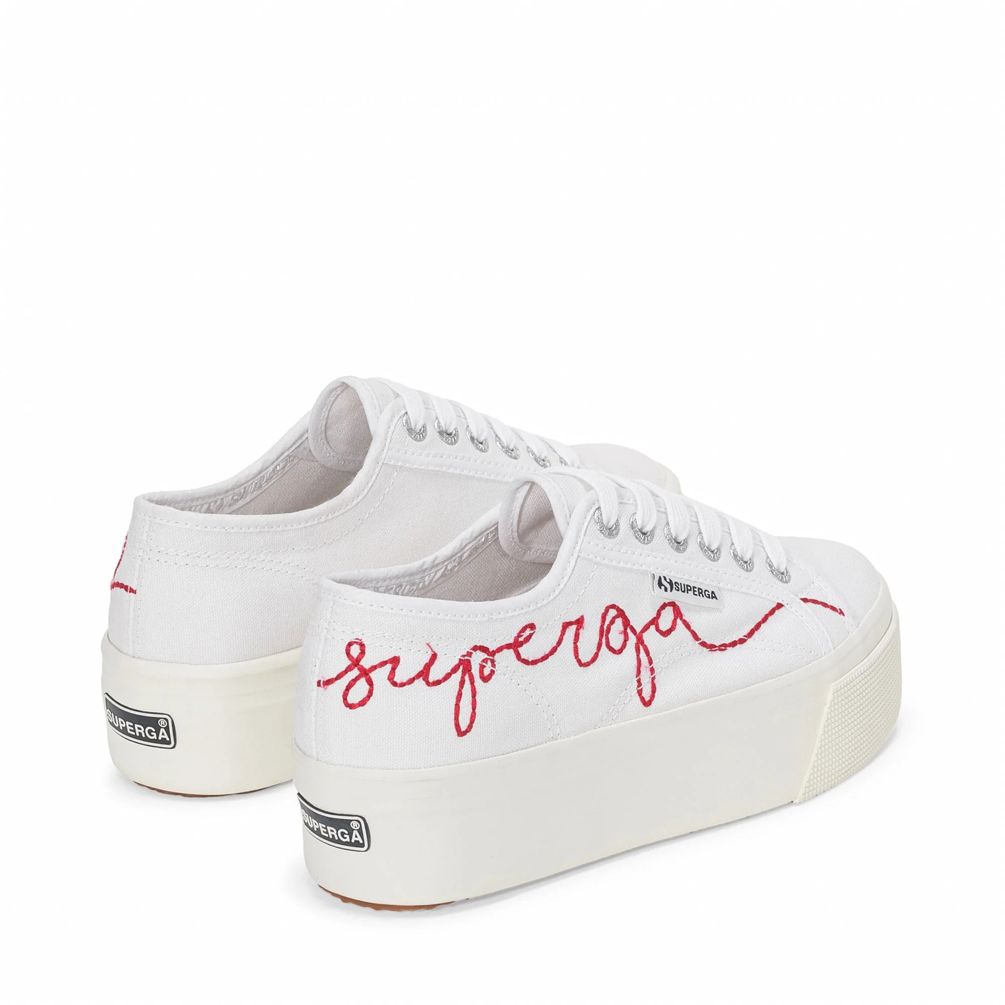 Zapatos de mujer Superga Mujer 2790 RED EMBROIDERY