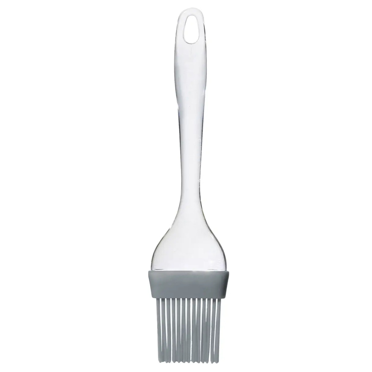 Pinceau en siliconne transparent et gris