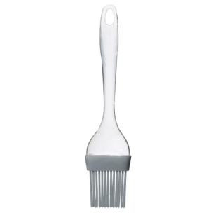 Pinceau en siliconne transparent et gris