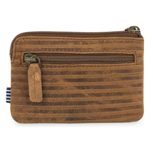 Monedero Primer De Piel Marron