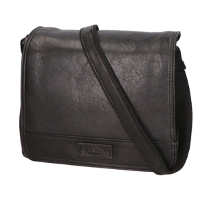 Borsa a tracolla unisex In Vera pelle Made in Italy 23x18x10 cm