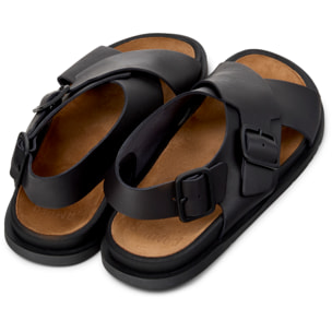 Sandalias - CAMPER Lluc Sandal - Negro - Cuero liso
