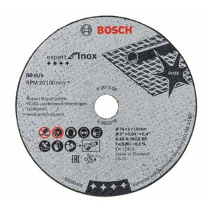 Boite de 5 disque à tronçonner BOSCH Expert for Inox - Ø76mm - 2608601520