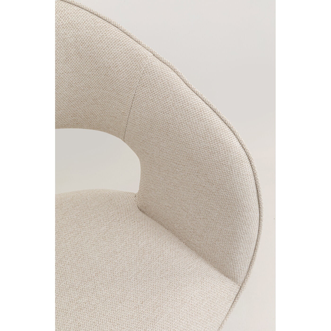 Chaise avec accoudoirs pivotante Gina noire Kare Design