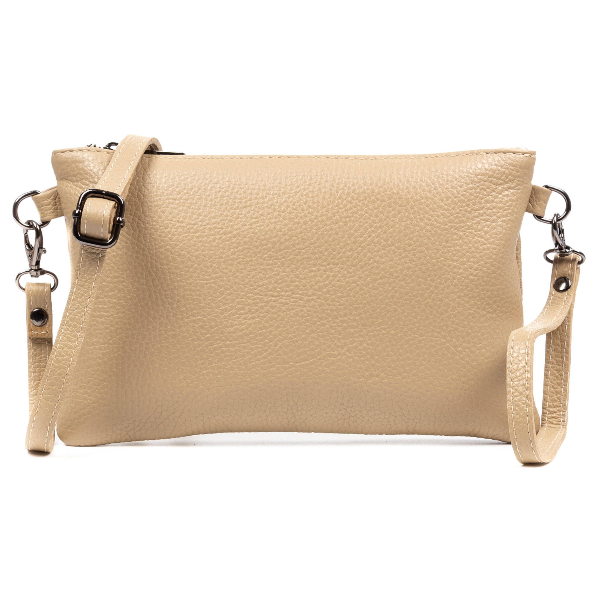 Albenga Borsa a tracolla da donna in vera pelle finitura dollaro