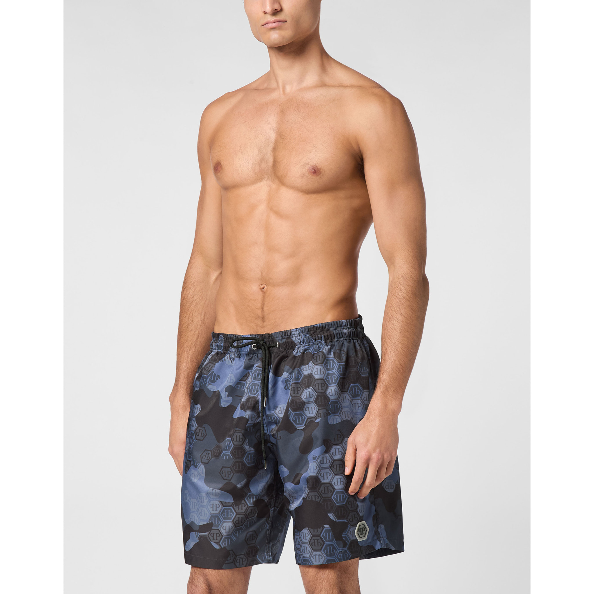 PHILIPP PLEIN Swim Trunks CAMOUFLAGE