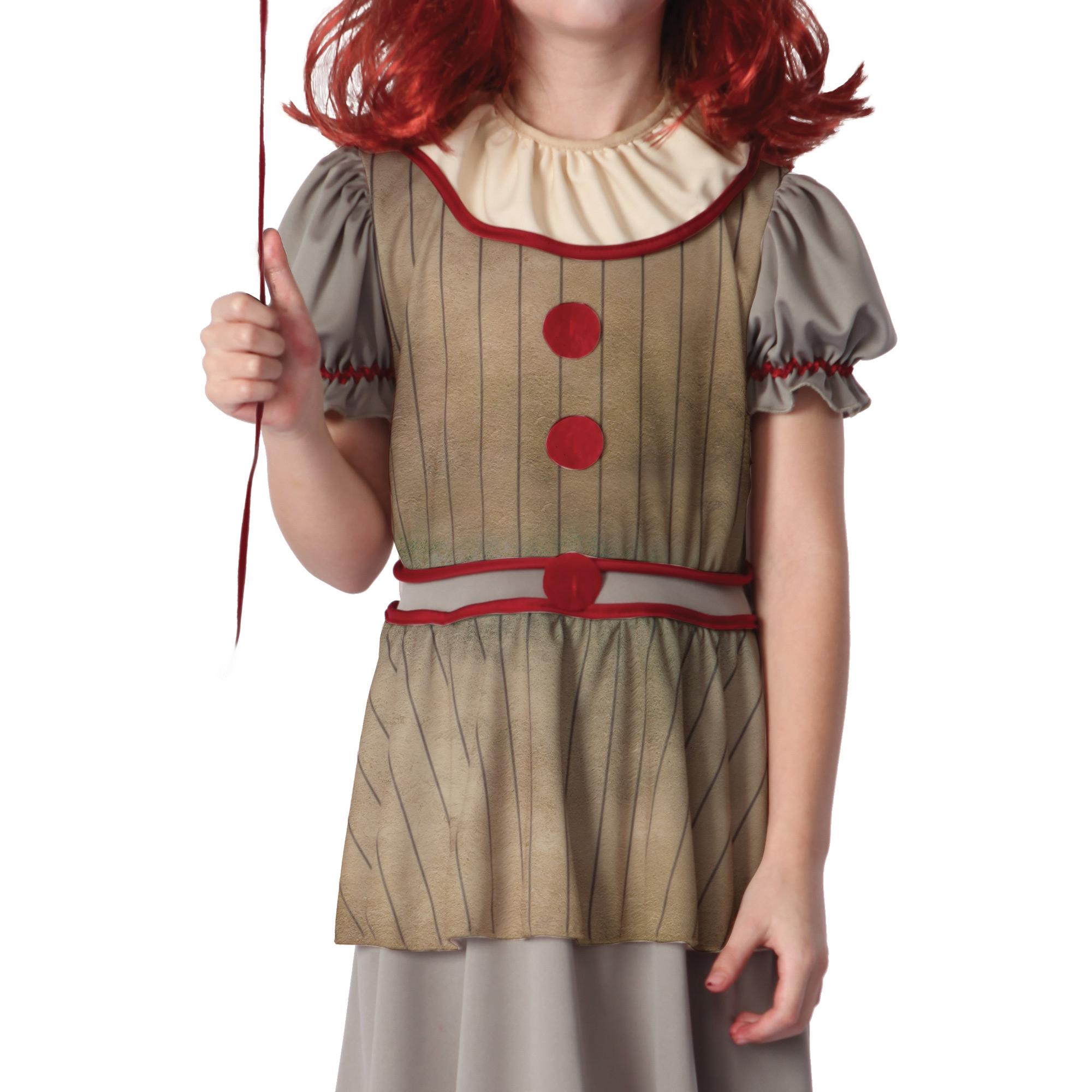 Travestimento Costume Halloween Horror Creepy Clown Bambina