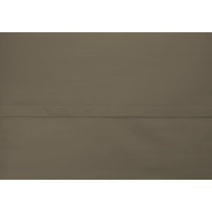 Completo Lenzuola Estate/Inverno 100% Raso Cotone Tinta Unita Tortora 03 GI