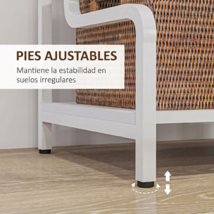 HOMCOM Soporte para Impresora de 3 Niveles, Mueble para Impresora con Marco de Acero, Estantería de Almacenamiento Multiusos para Escáner y Fax en Oficina, Casa, 55x40x77 cm, Blanco